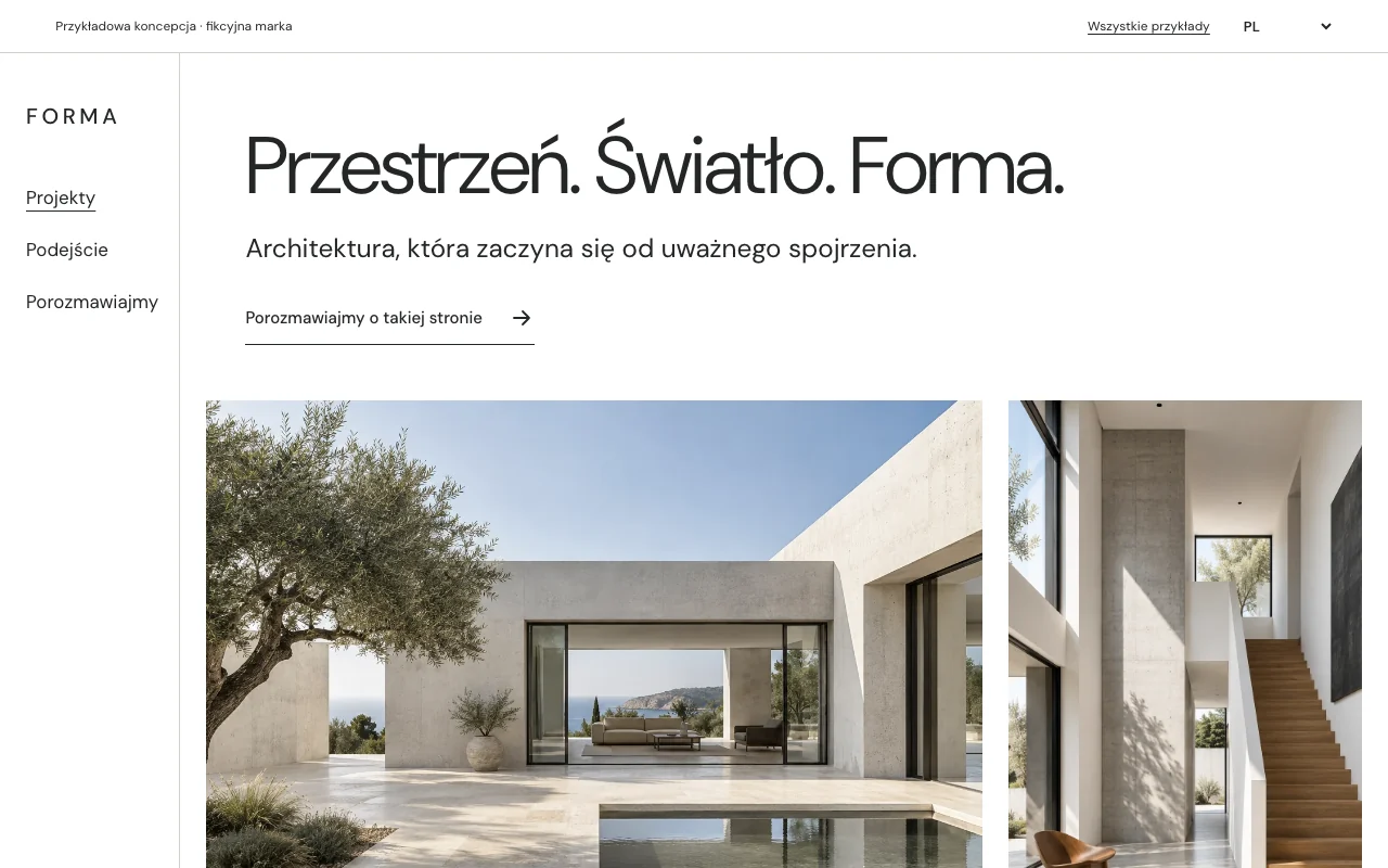 Website-Vorschau: Forma