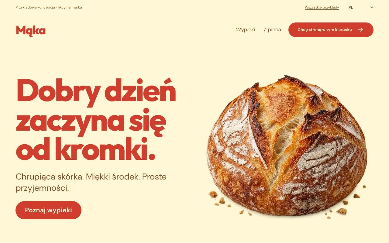 Website-Vorschau: Mąka
