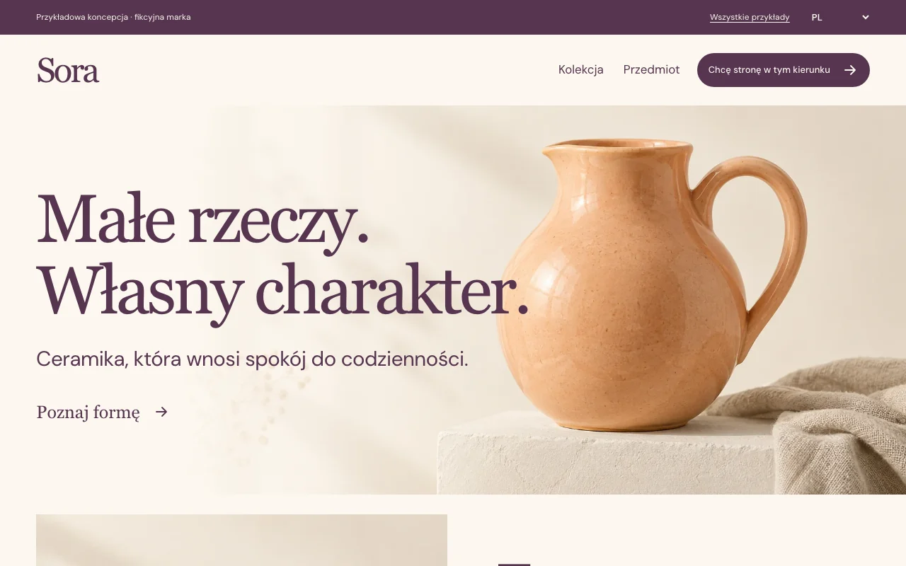 Website-Vorschau: Sora