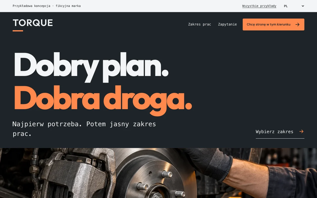 Website-Vorschau: Torque